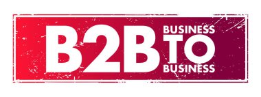 B2B İş Dünyası - bir işletmenin diğeriyle ticari bir işlem yaptığı durum, kısa mesaj damgası kavramı kavramı