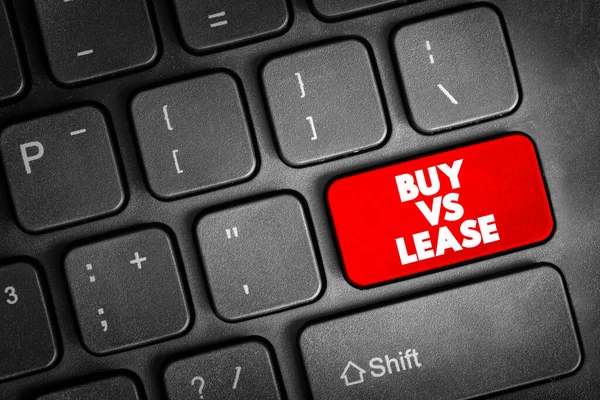 Buy Lease Text Button Keyboard Concept Background — Stockfoto