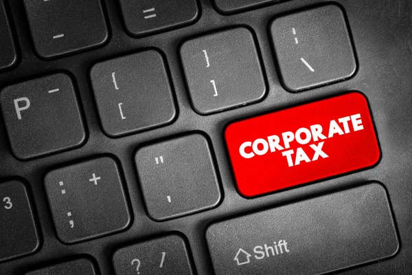 Corporate Tax Direct Tax Imposed Income Capital Corporations Analogous Legal — Fotografia de Stock