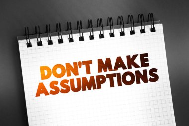 Not defterine varsayımlar yazma, konsept arkaplan