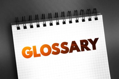 Not defterindeki sözlük metni, kavram arkaplanı