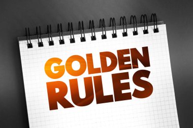 Not defterinde Altın Kural metni alıntısı, kavram arka planı