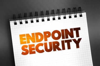 Endpoint Security, bilgisayar ağlarının korunmasına yönelik bir yaklaşımdır. Bu yaklaşım, istemci aygıtlarına uzaktan bağlanır. Not defterindeki metin kavramı