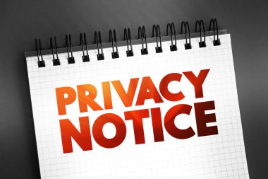 Not defterindeki gizlilik uyarısı metni, kavram arkaplanı