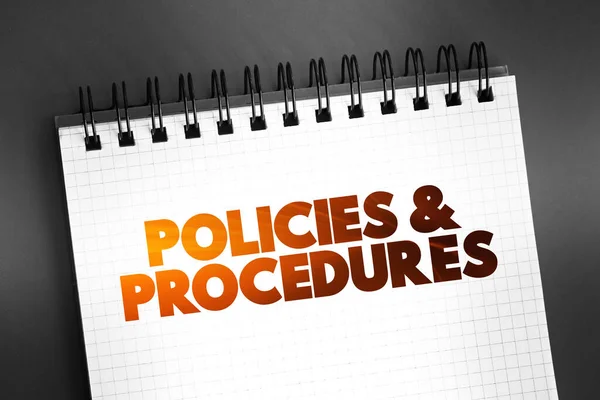 Policies Procedure Text Quote Mechpad Conceptual Background — 스톡 사진