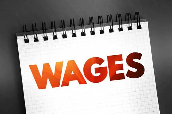Löhne Zahlung Des Arbeitgebers Den Arbeitnehmer Für Die Einem Bestimmten — Stockfoto