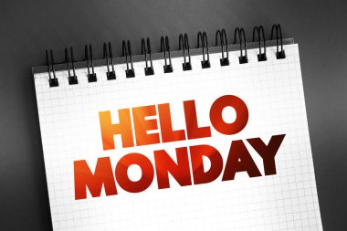 Merhaba Pazartesi metni not defteri, kavram özgeçmişi