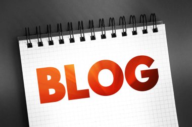 Günlük - tartışma ya da bilgilendirme web sitesi World Wide Web 'de yayınlandı, not defterinde metin