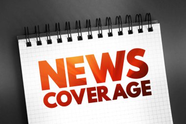 Not defterindeki haber kapsamı metni, konsept arkaplan