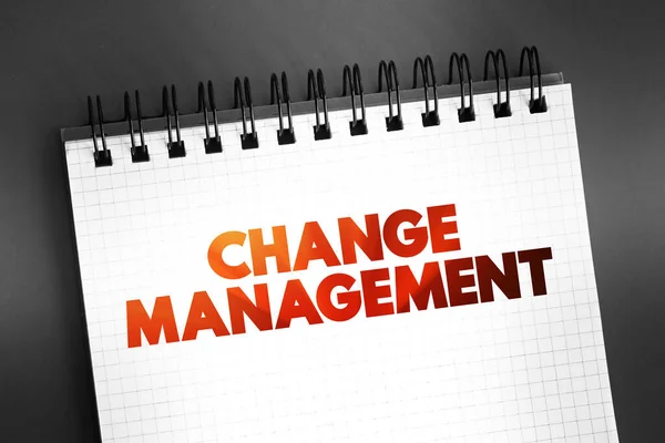 Change Management Tekst Citaat Notitieblok Concept Achtergrond — Stockfoto