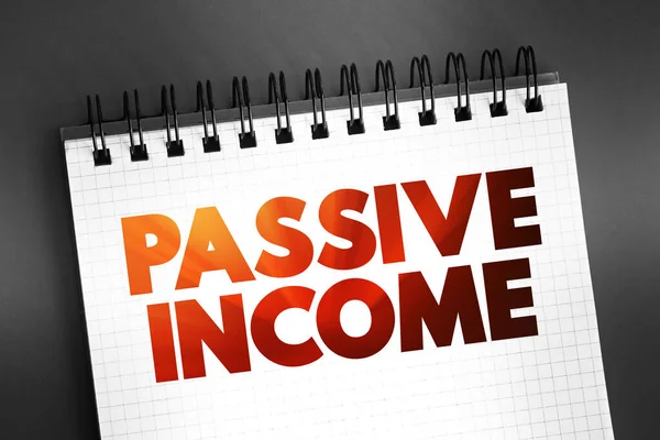 Passive Income Regular Earnings Source Other Employer Contractor Text Concept — Stock Photo, Image