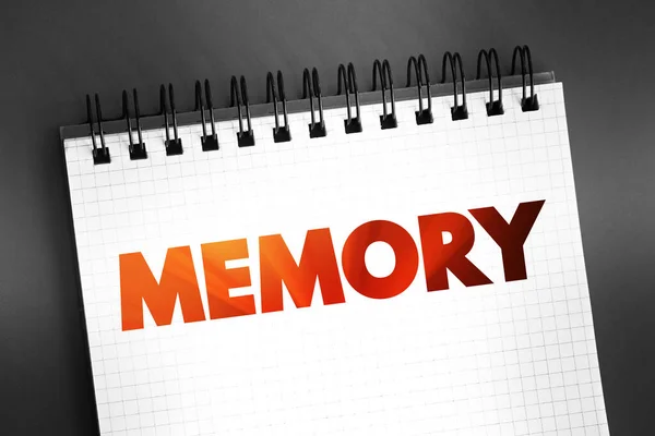 Memoria Processi Utilizzati Acquisire Archiviare Conservare Successivamente Recuperare Informazioni Testo — Foto Stock