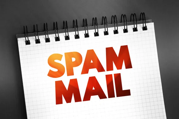Correio Spam Mail Lixo Não Solicitado Indesejado Enviado Massa Para — Fotografia de Stock