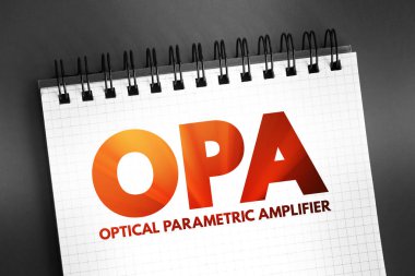 DGİ - Not defterindeki Optik Parametrik Amplifikatör kısaltma metni, kısaltma kavramı arkaplanı