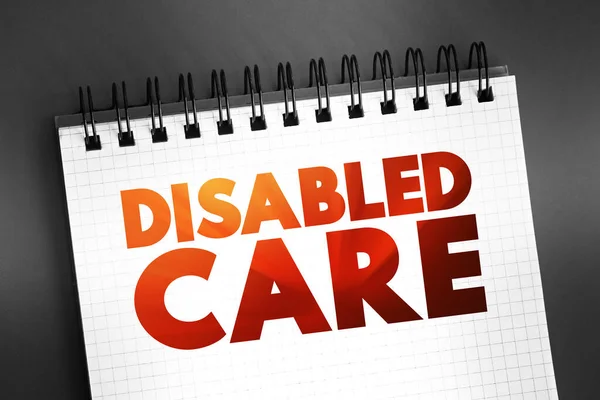Cuidado Discapacidad Ayuda Práctica Con Cualquier Cosa Desde Tareas Cotidianas — Foto de Stock