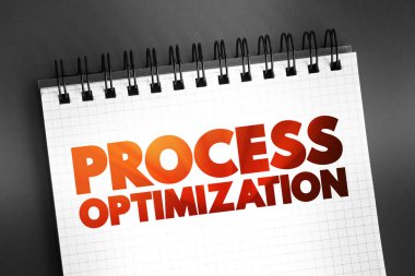 Süreç optimizasyonu - bazı belirtilmiş parametreleri bazı kısıtlamaları ihlal etmeden optimize edecek şekilde bir süreci ayarlama disiplini, not defteri üzerindeki metin
