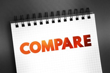 Not defterindeki metin kavramını karşılaştırın - tahmin, ölçüm ya da farklılık arasındaki benzerliği not alın