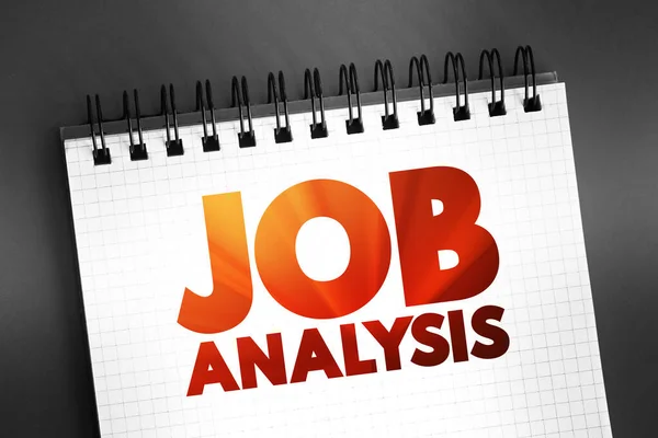 Job Analysis Proces Studia Práce Pro Určení Které Činnosti Odpovědnosti — Stock fotografie