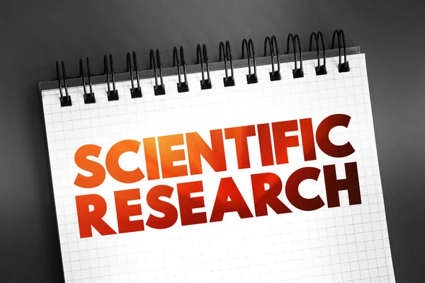 Tudományos Kutatás Kutatás Amelyet Szisztematikus Felépített Tudományos Módszerek Alkalmazásával Végeznek — Stock Fotó