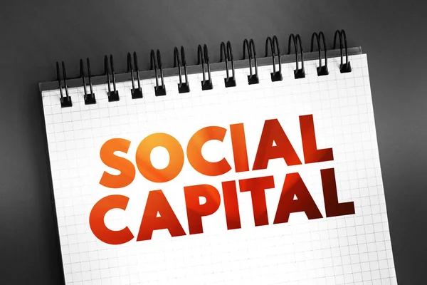 Sociaal Kapitaal Netwerken Van Relaties Tussen Mensen Die Een Bepaalde — Stockfoto