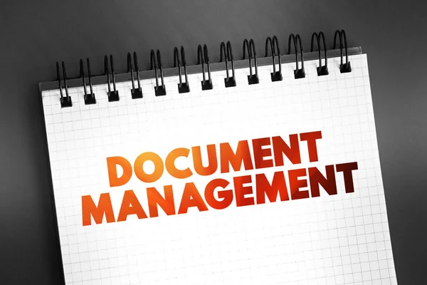 Gestione Dei Documenti Sistema Utilizzato Acquisire Tracciare Archiviare Documenti Elettronici — Foto Stock