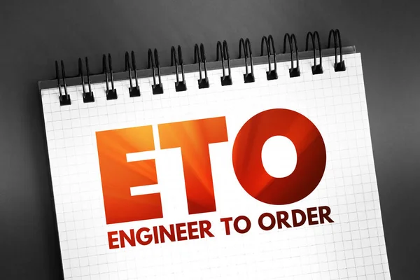 Eto Engineer Order Type Manufacturing Product Engineered Produced Order Has — Stock Photo, Image