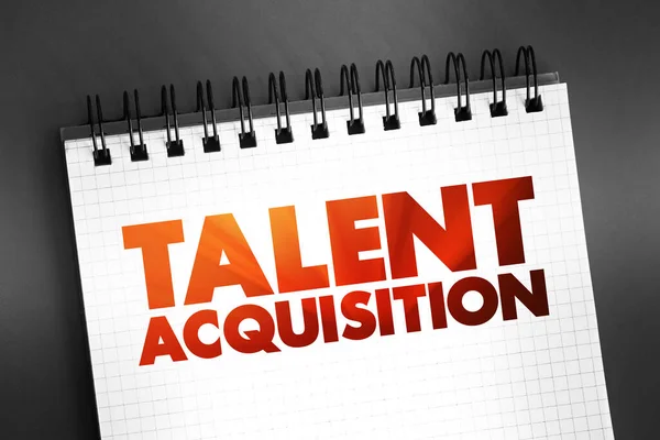 Talent Acquisition Process Employers Use Recruiting Tracking Interviewing Job Candidates — Stock Photo, Image
