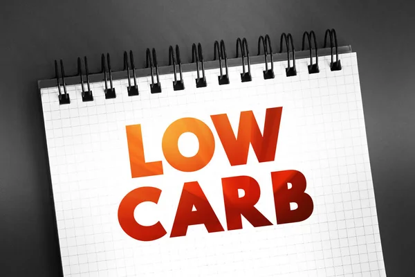 Baixo Teor Carboidratos Dieta Significa Que Você Come Menos Carboidratos — Fotografia de Stock