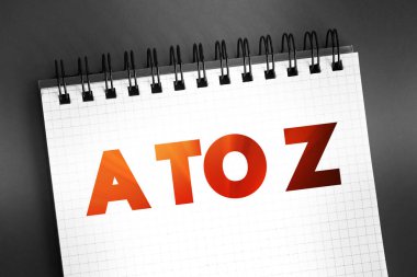Not defterinde A 'dan Z' ye metin alıntısı, kavram arkaplanı