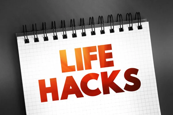 Life Hacks Habilidad Método Novedad Que Aumenta Productividad Eficiencia Todos — Foto de Stock