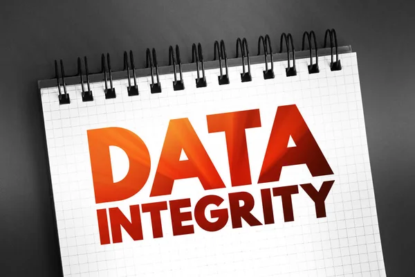 Dataintegritet Upprätthållande Och Säkerställande Uppgifternas Riktighet Och Enhetlighet Hela Dess — Stockfoto