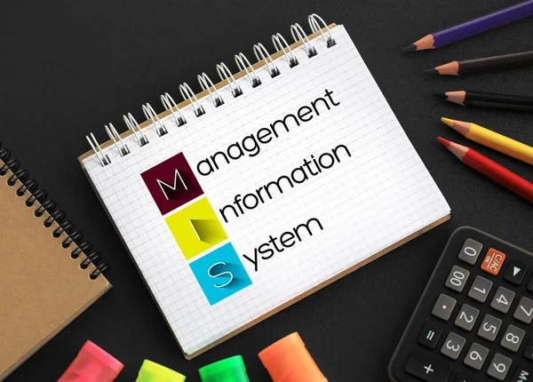 Mis Management Information System Studie Über Menschen Technologie Organisationen Und — Stockfoto