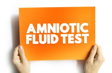 Amniyotik Sıvı Testi (Amniyotik Sıvı Testi), genetik durumların doğum öncesi teşhisinde kullanılan bir tıbbi prosedürdür.