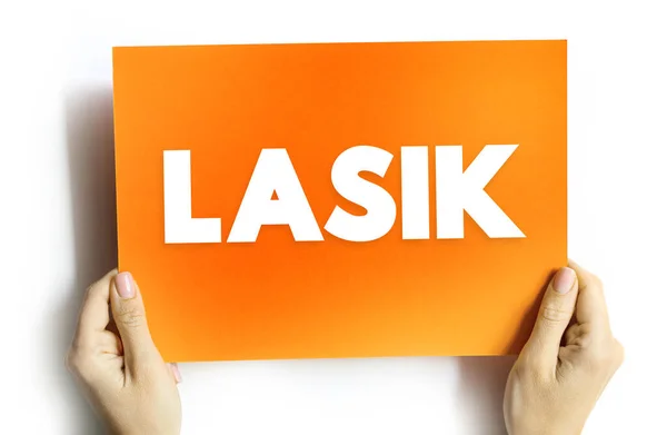 Lasik Comúnmente Conocido Como Cirugía Ocular Láser Corrección Visión Láser — Foto de Stock