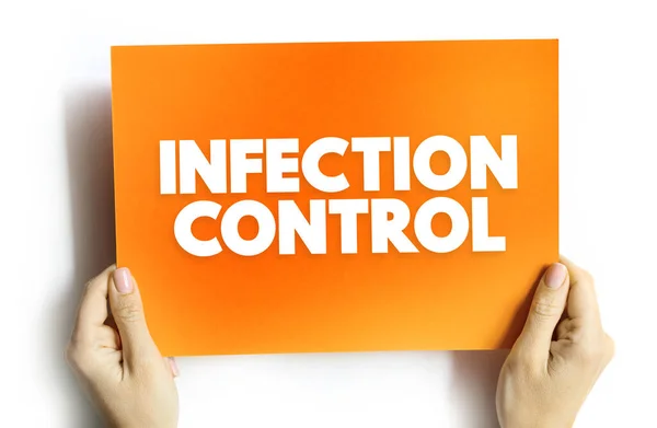 Enfeksiyon Kontrol Sunum Raporlar Için Kartta Sağlık Ortamlarındaki Enfeksiyonların Yayılmasını — Stok fotoğraf