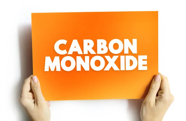 Carbon Monoxide Colorless Highly Poisonous Odorless Tasteless Flammable Gas Slightly — Stock Photo, Image