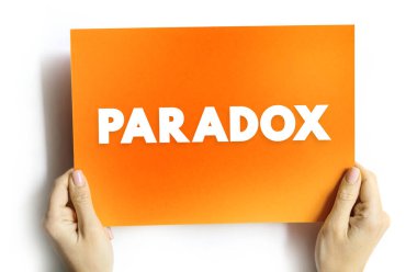 Paradoks, mantıken çelişkili bir ifade ya da kişinin beklentilerine ters düşen bir ifade, kart üzerindeki metin kavramıdır.