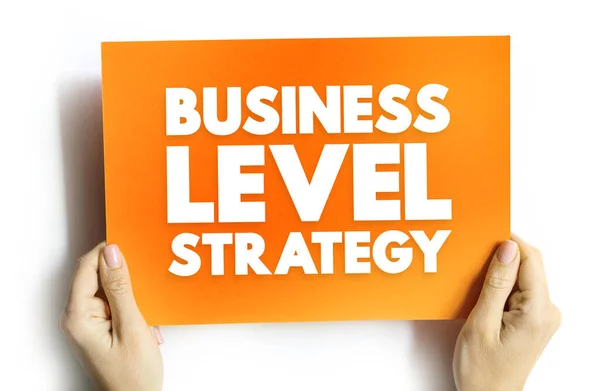 Business Level Strategy Examine How Firms Compete Given Industry Text — Stock Photo, Image