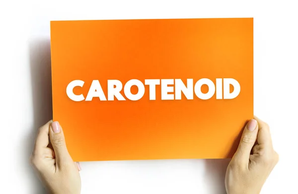 Carotenoïde Tetraterpeen Pigmenten Die Geel Oranje Rood Paars Kleuren Vertonen — Stockfoto