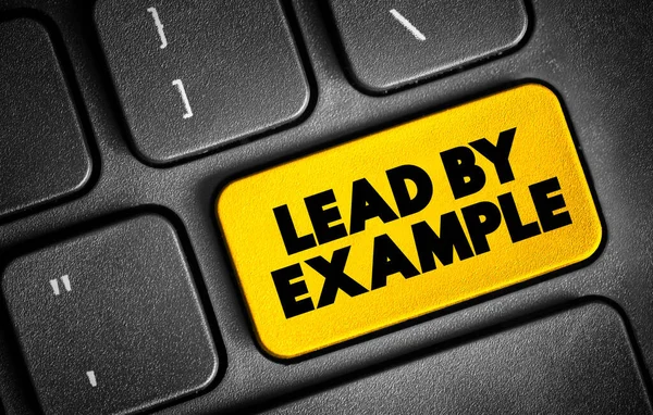 Lead Example Text Button Keyboard Concept Background — Fotografia de Stock