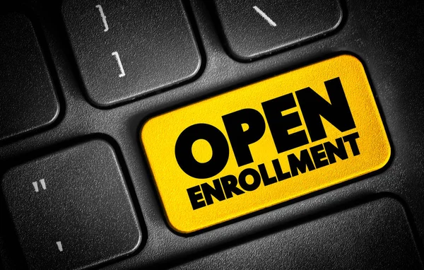 Open Enrollment Period Each Year You Can Purchase Apply Health — Stok Foto