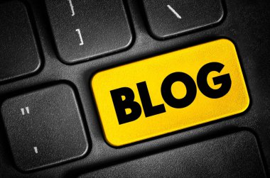 Günlük - World Wide Web 'de yayınlanan tartışma veya bilgilendirme web sitesi, klavyede metin düğmesi