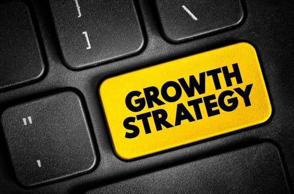 Estratégia Crescimento Plano Para Superar Desafios Atuais Futuros Para Realizar — Fotografia de Stock