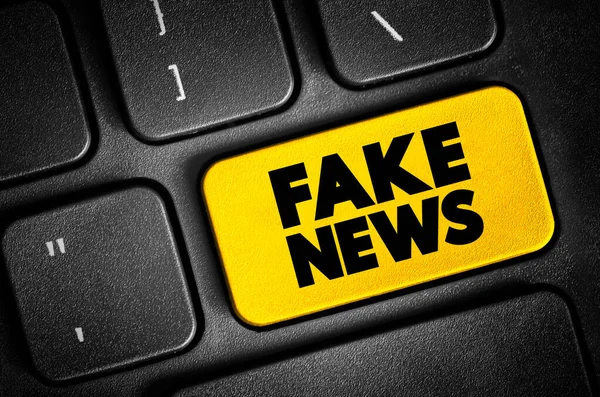 Fake News Tekstinäppäin Näppäimistöllä Konseptin Tausta — kuvapankkivalokuva