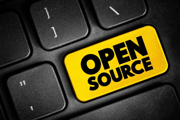 Open Source Исходный Код Который Предоставляется Бесплатно Возможной Модификации Распространения — стоковое фото