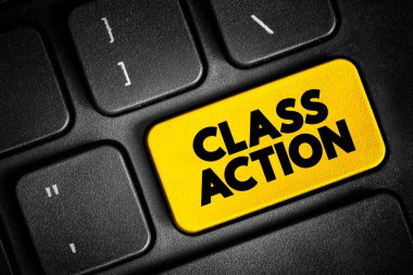 Grup davası - daha büyük bir grup adına bir ya da birden fazla davacının dava açtığı yasal süreç, klavyede metin kavramı düğmesi