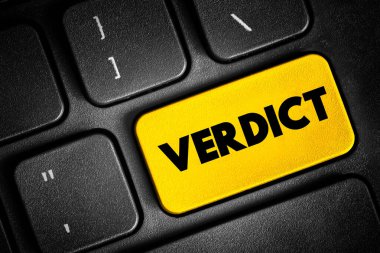 Karar - verilen gerçeklerin değerlendirilmesinden sonra alınan görüş veya karar, klavyedeki metin tuşu