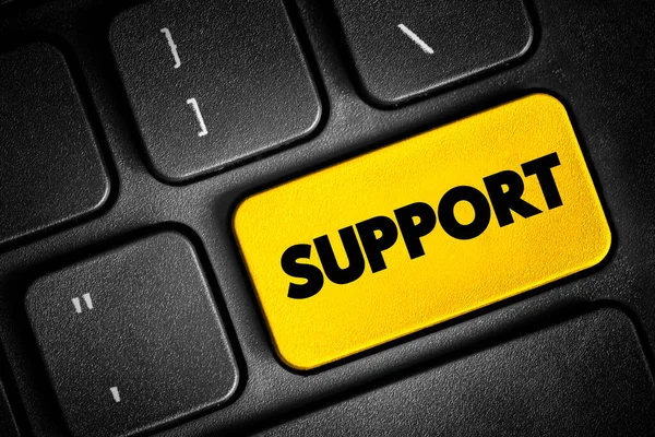 Support Text Button Keyboard Concept Background — Stock Photo, Image