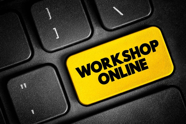 Workshop Online Discussão Colaborativa Onde Você Seus Participantes Irão Mergulhar — Fotografia de Stock