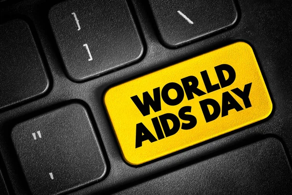 World Aids Day International Day Dedicated Raising Awareness Aids Pandemic — Stock Photo, Image